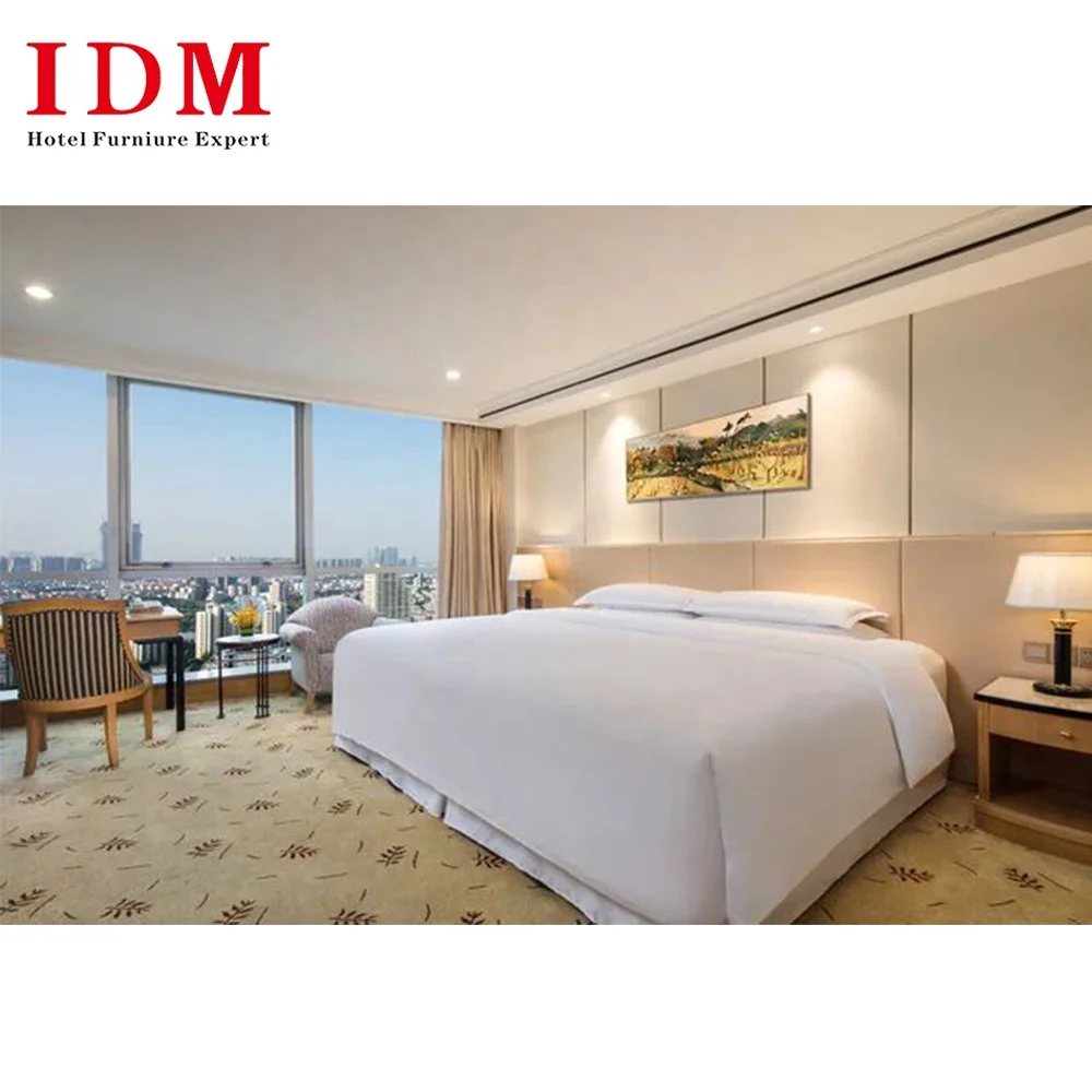 Custom Latest Hotel Bedroom Furniture Set Guest Room Hotel Bed Room Furniture Bedroom Set Full Set