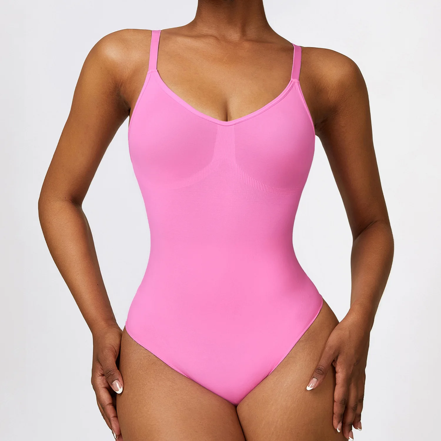 2024 Summer Outfits Basic Body Sculpting Firm Slim Shaper Casual Beautiful Back Shaperwear Slim Solid Seamless Bodysuit