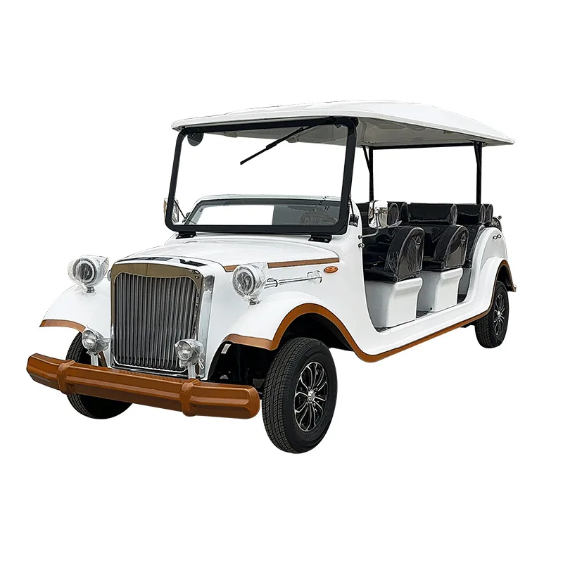 Motorized Golf Push Cart Vintage Custom Lifted Street Legal 2 Seats vintage car  48 Volt Electric Golf Cart classic car