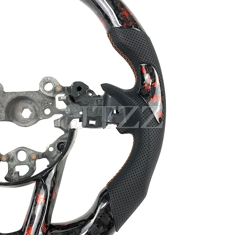 Forged carbon fiber steering wheel for Mazda CX8 CX5 CX4 CX30 CX30EV CX50 CX90 sport steering wheel Automotive interior2018 2019