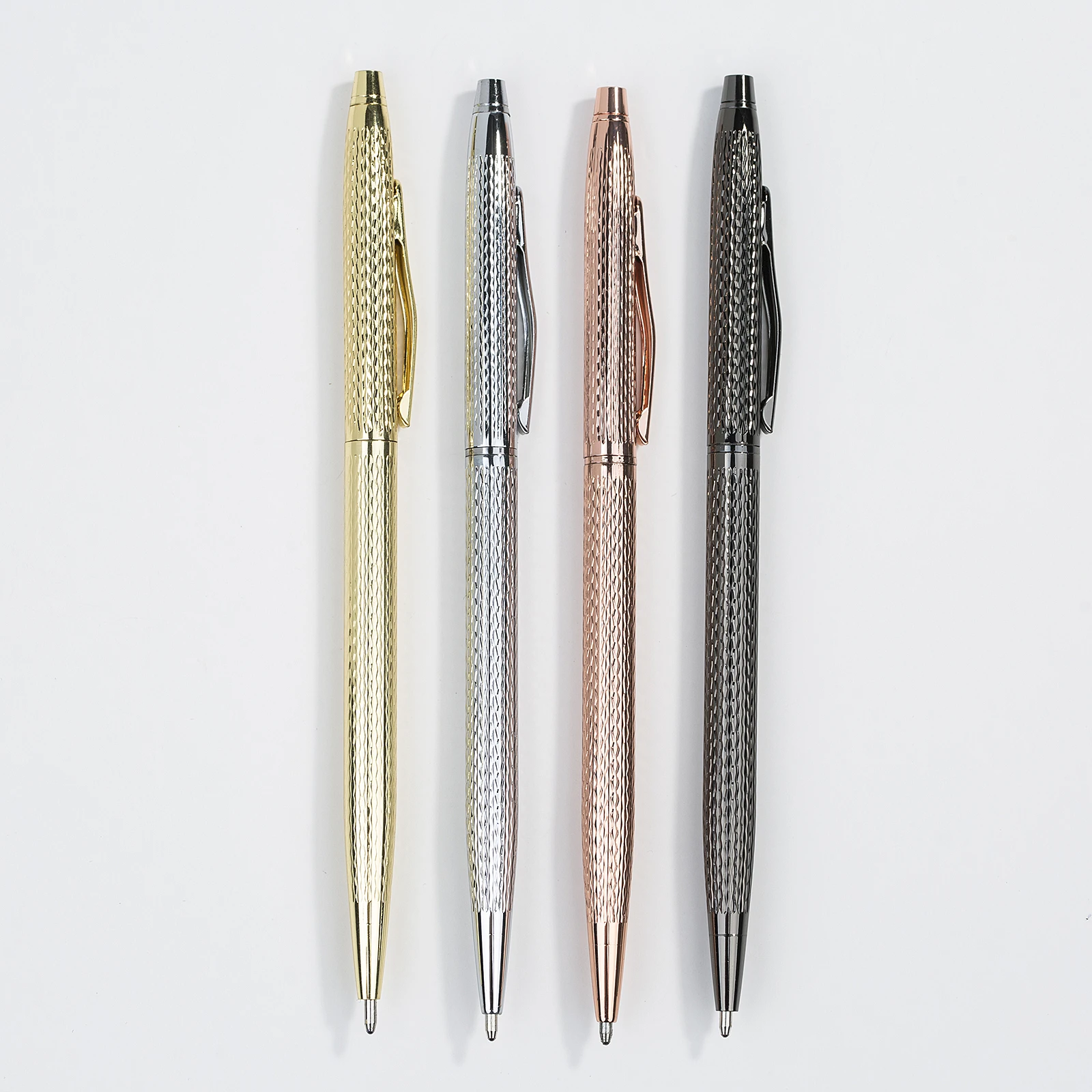 
Cross Twist Function Metal Ballpoint Pen Gold /Rose Gold/Silver Luxury Pens Promotional Custom Metal Pens 