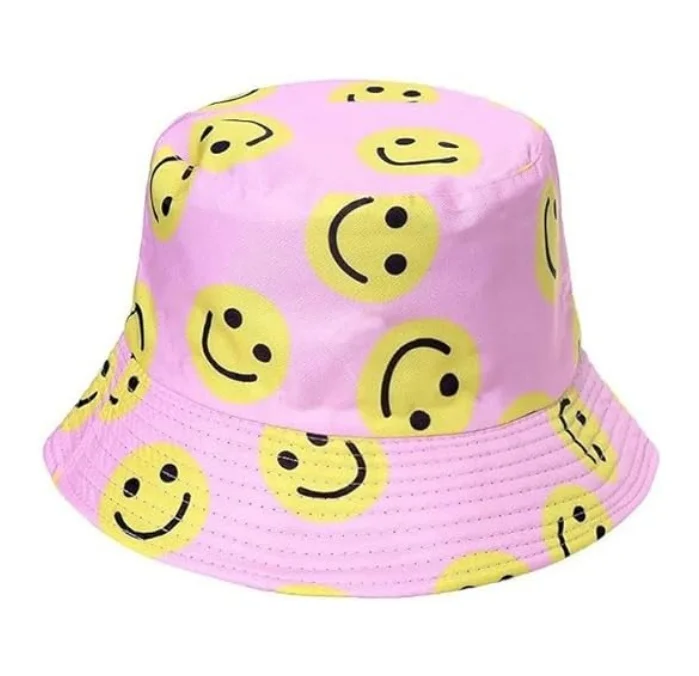 Unisex Reversible Summer Bucket Hat Printed Double Side Wear Sun Beach Fisherman For Hunting Hiking Camping Outdoor Travel