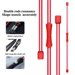 New Flexi swing exercise double bar muscle training fiberglass training stick flex bar