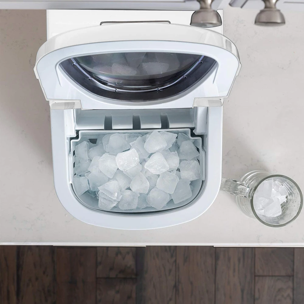 Electric 24v 12v Mini Small Portable Compact 12kg Counter Top Home Ice Home Dispenser Cube Maker