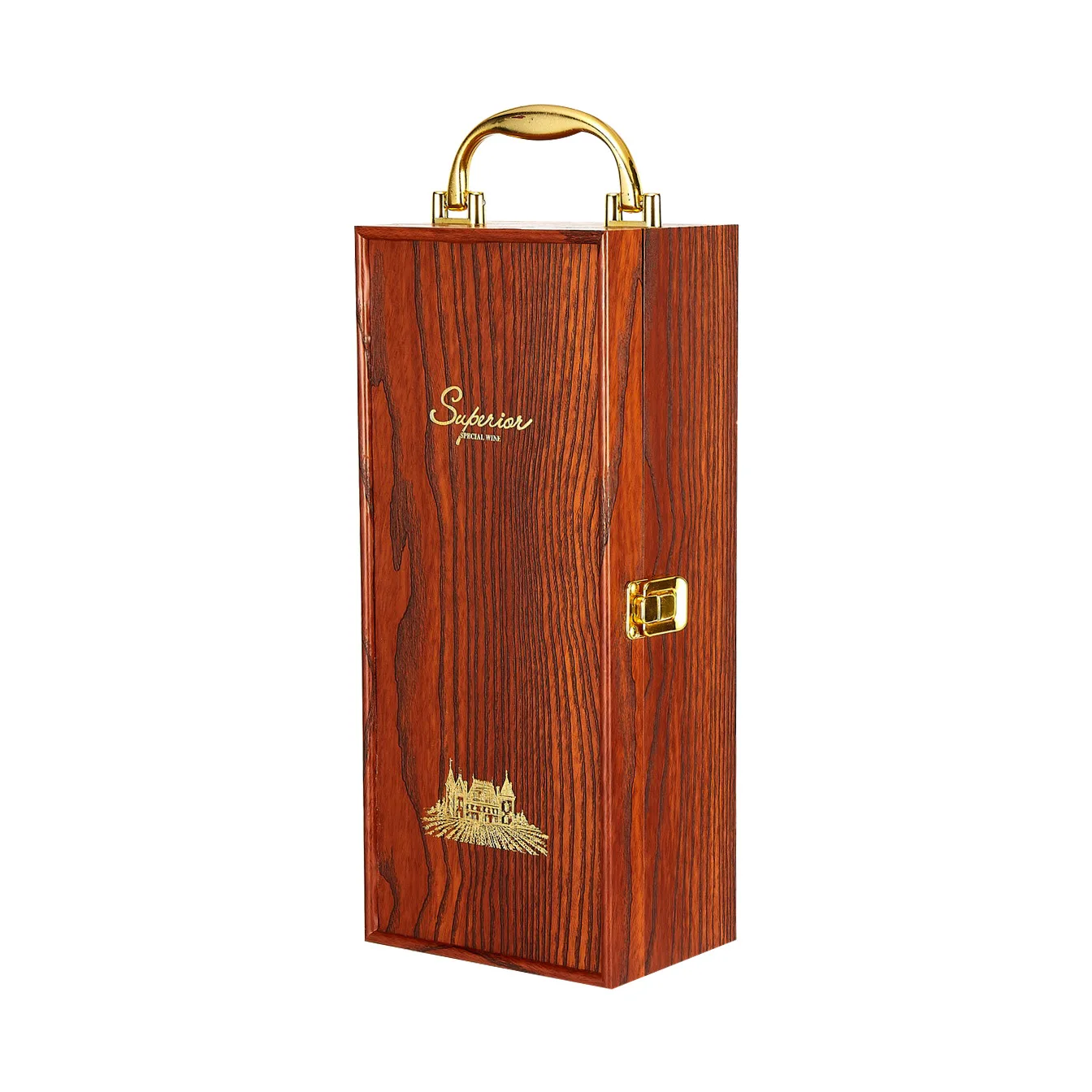 High-end red wine gift box luxury quality handmade wooden red wine box