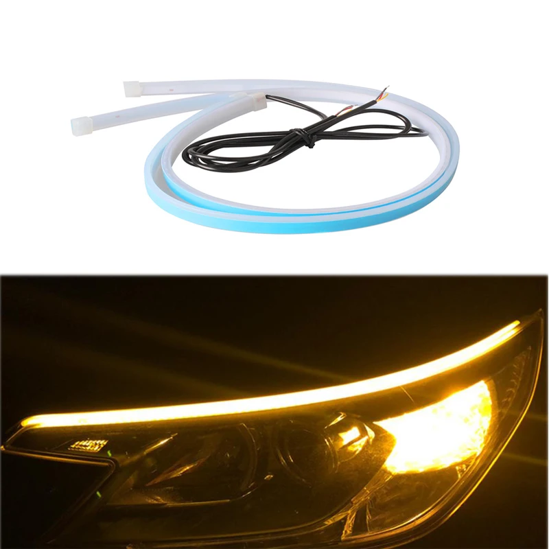 2 years warranty 12VDC waterproof 30cm 45cm 60cm  Flexible LED Strip  turn signal Running Lights for car for vehicle