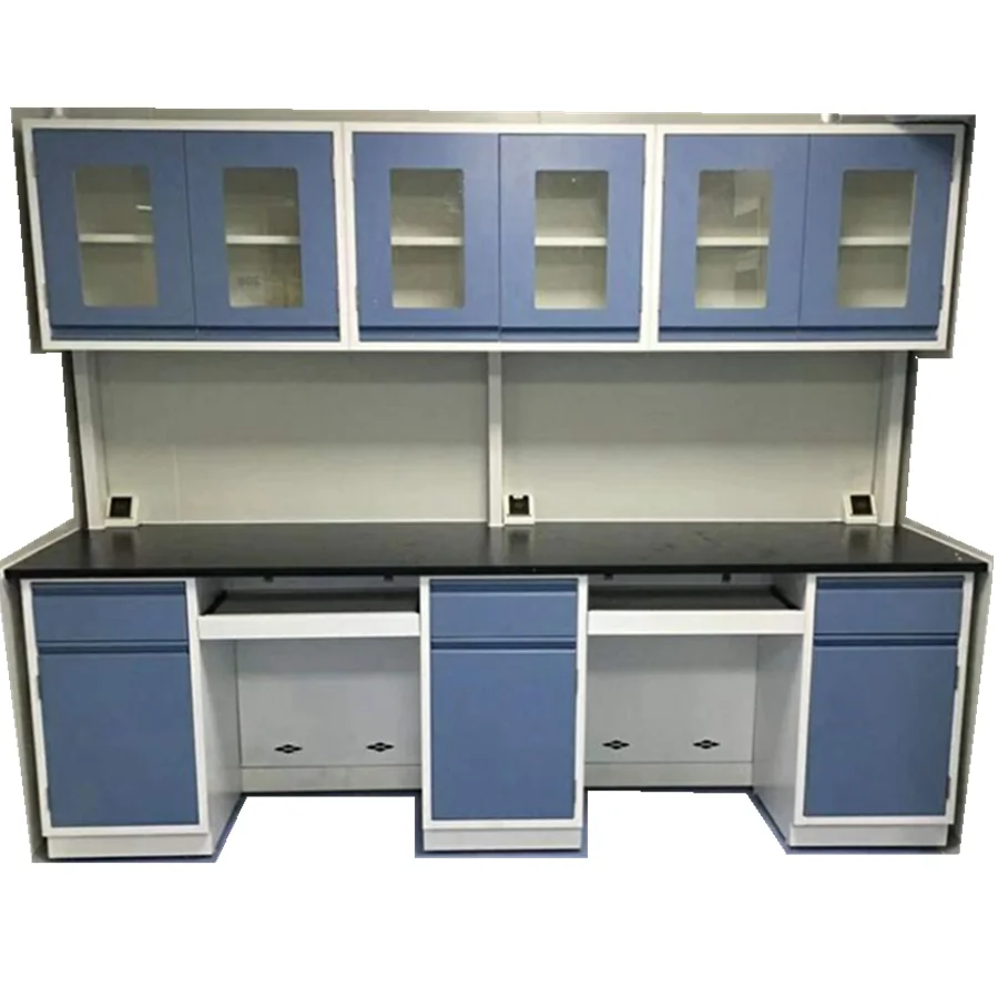 Profesional Customized Made Quality Steel Wood Lab Wall Table Workbench  For High School & Hospital