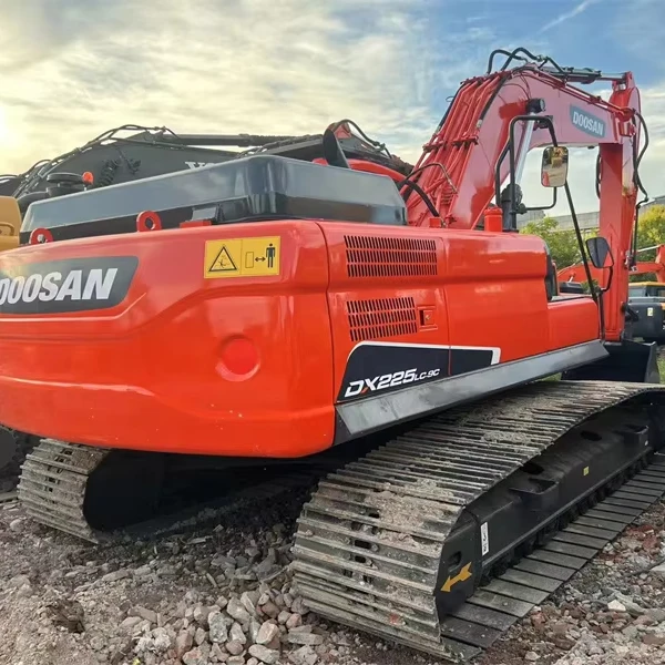 Сделанный в Южной Корее 22 тонны Подержанный doosan dx225 dx225lc dx225lc-9c по Заводской Цене гусеничный экскаватор для продажи