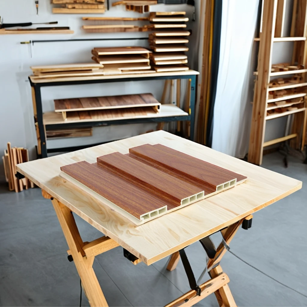 Great Wall Design Indoor ASA Wall Panel Ecological Wood Plastic Molding Board for Apartment  Exterior Application