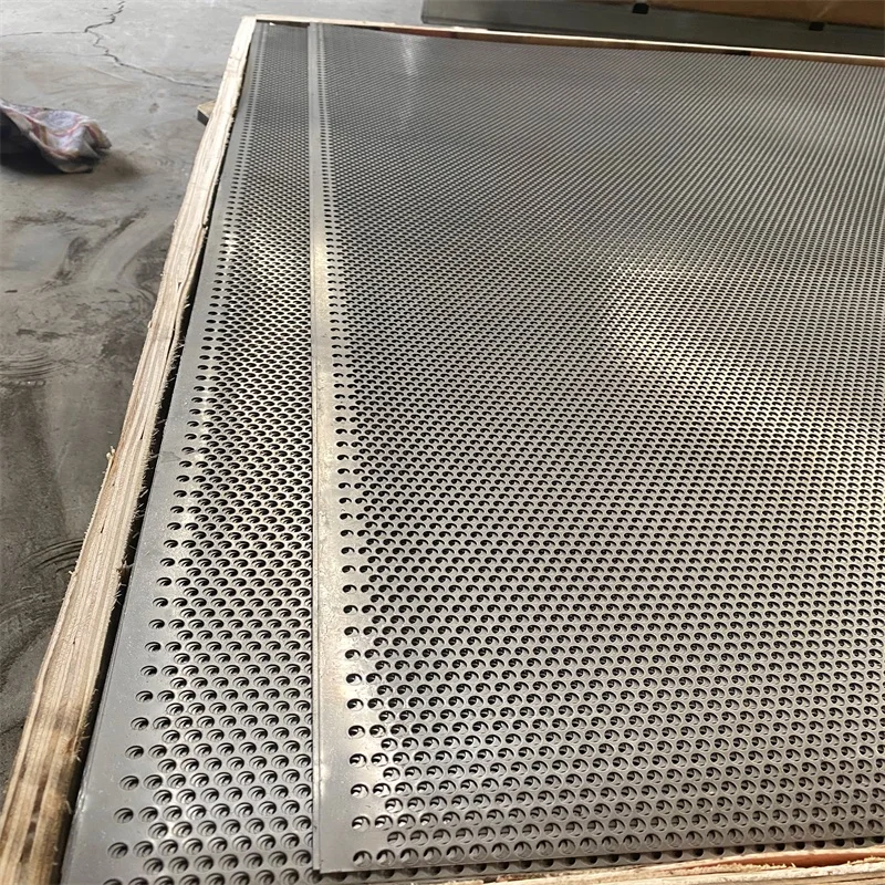ISO Certification  Stainless Steel Round Hole Perforated Metal Sheet