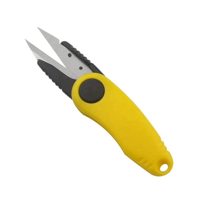 High Quality Stainless Steel blade with Plastic Handle Thread Cutter Yarn Scissors