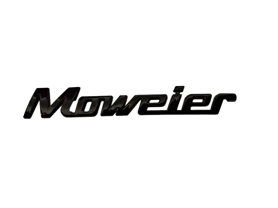 Custom Electroplate Chrome Silver 3d Abs Letters Number Car Emblem Badge Logo For Car Body Decoration