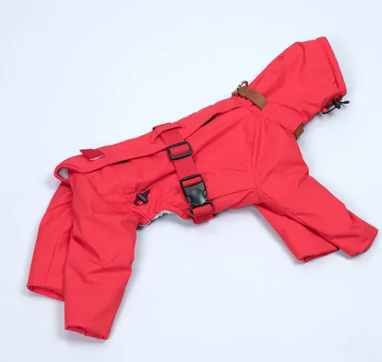 Wholesale Pet clothes products Customized Plus fleece thickened waterproof dog clothes winter large dog jacket pet clothes