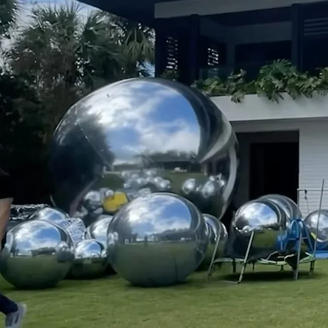 Новое поступление Праздничных Украшений Bolas Grandes De Navidad Ballons праздничные металлические зеркальные сферы надувные рождественские шары