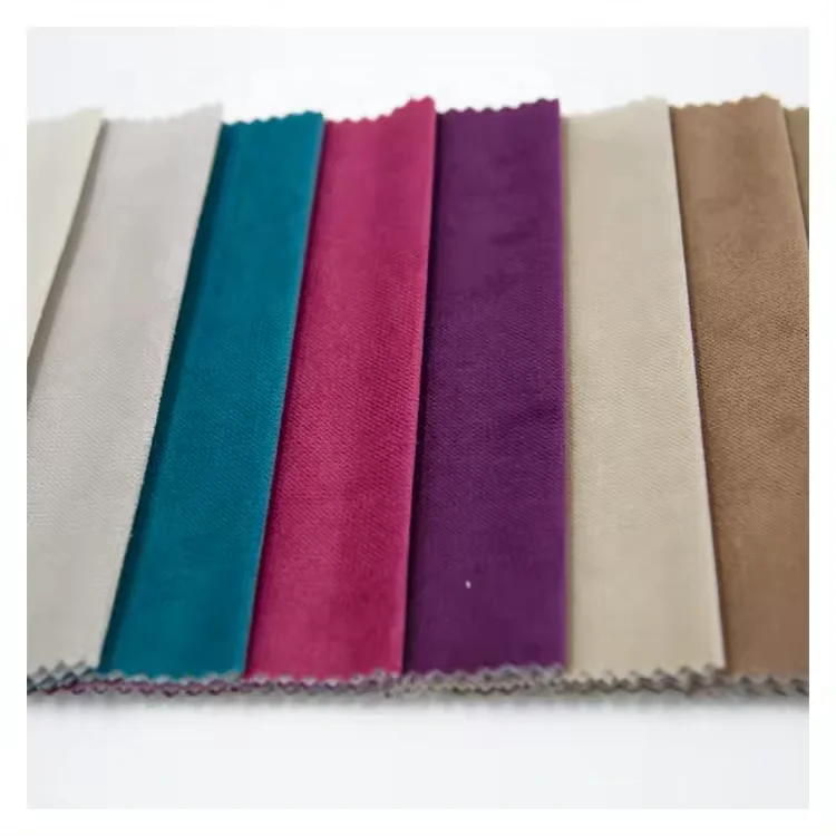 Wholesale Factory Outlet Price Waterproof 100% Polyester Short Pile Plush Velvet Fabric For Sofa