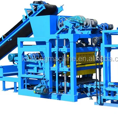 Kaidong QT4-25  Full automatic cement brick making machinery concrete block making machine  in South Africa