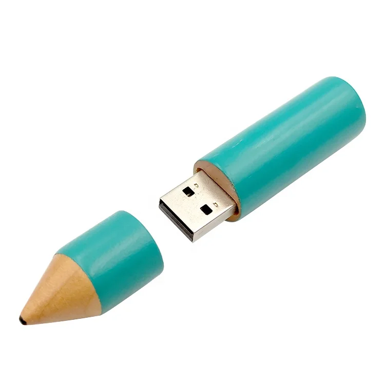 YONANSON Wholesale Wooden Pencil Custom Personalized Logo USB Flash Drive 4GB 8GB 16GB USB 2.0 Flash Memory Stick