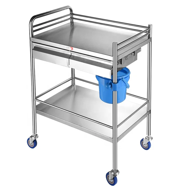 
Factory price Surgical medicine transfer medical treatment trolley 