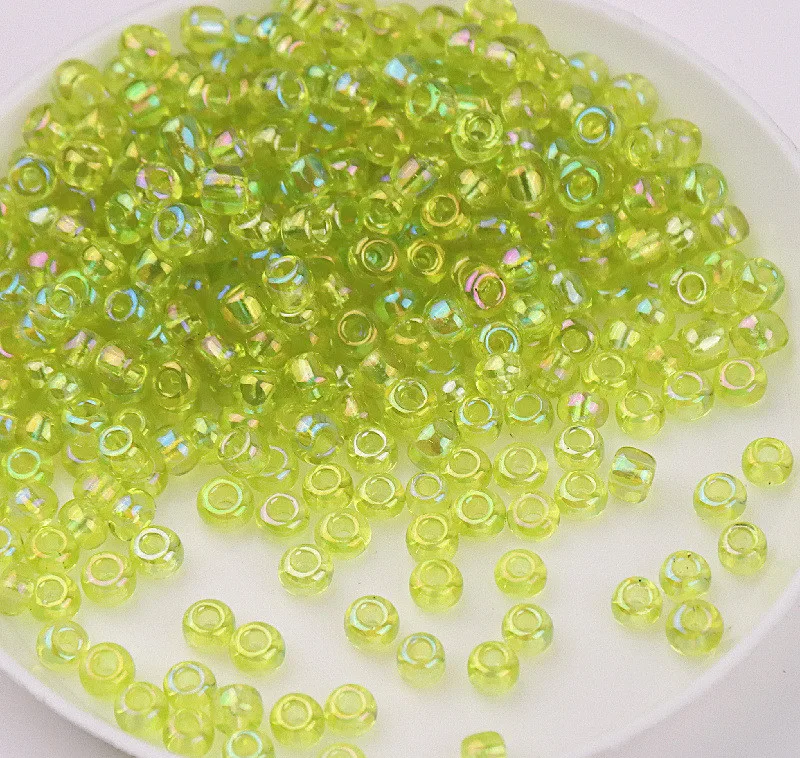 Hot Sale Crystal Glass Beads DIY Handmade Beaded Accessories AB color Crystal Seed Glass Beads For Jewelry Making