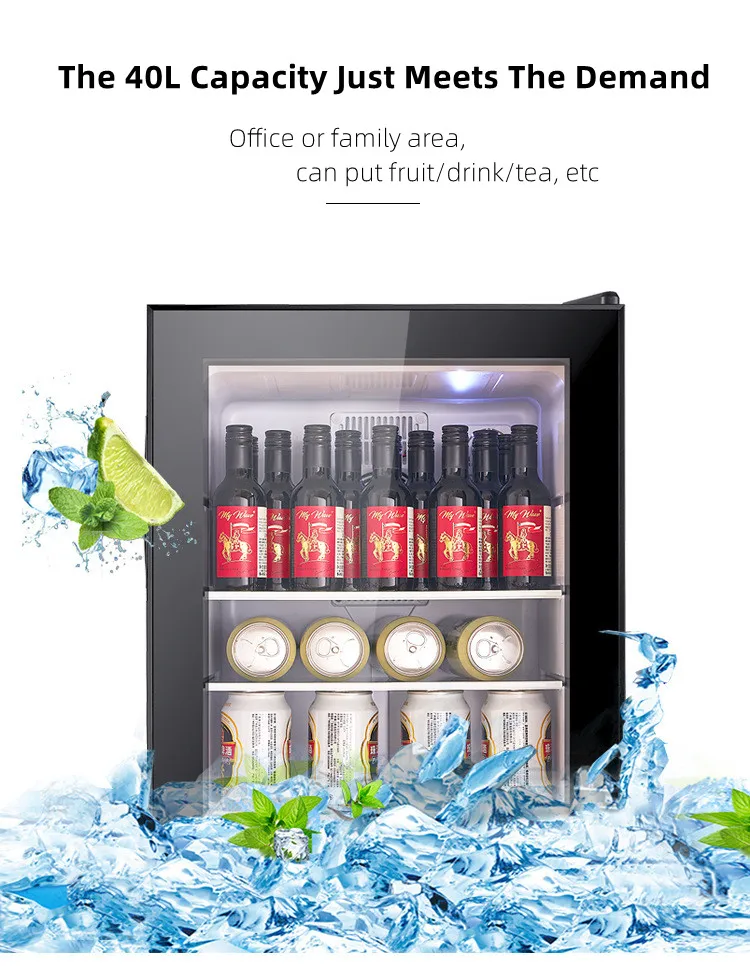 Air Cooling Method Makeup Mini Fridge Refrigerators with Freezer