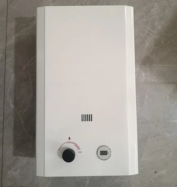 Hotsale 13L Camping and Domestic Water Heater White Painting Steel Stainless  Battery Powered Gas Water Heater for Bathroom