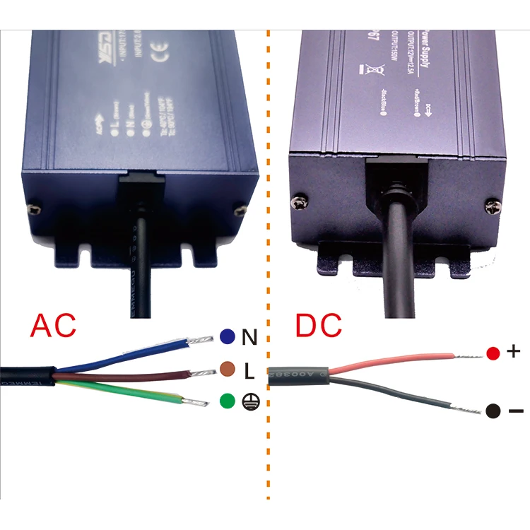 3-5 Years Warranty Customized Constant Voltage LED Driver 12V/24V 20W 30W 60W 100W 200W 300W 600W IP67 Waterproof Power Supply