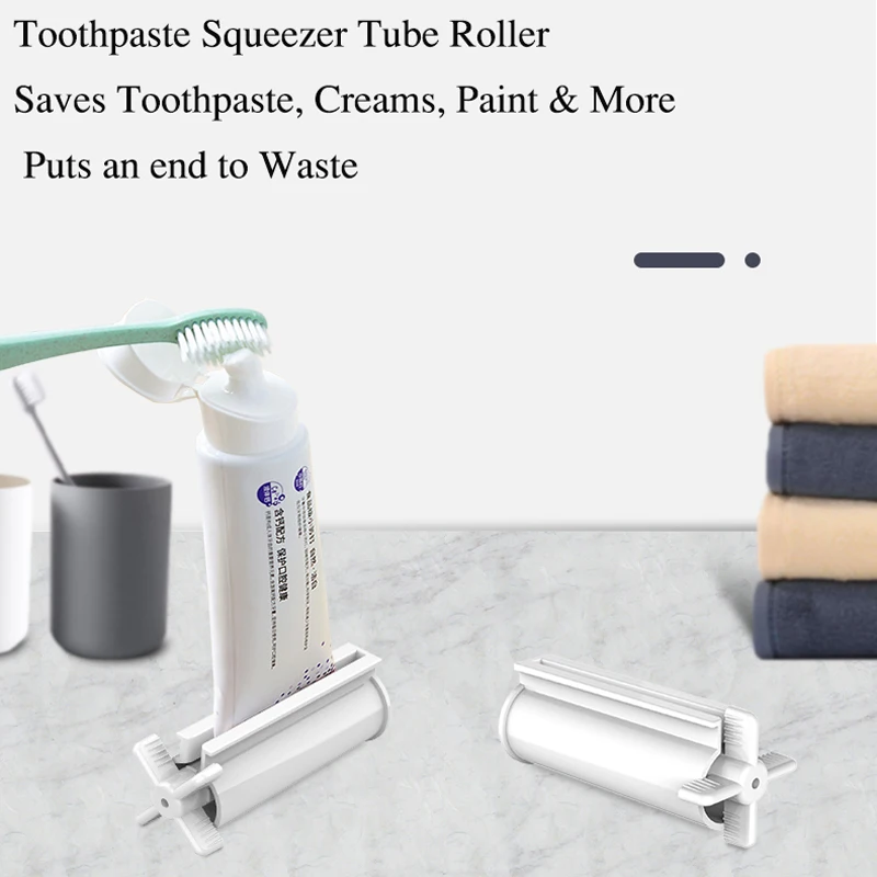 Портативный роликовый выдавливатель для зубной пасты тюбиков ролик легкой аксессуары ванной комнаты