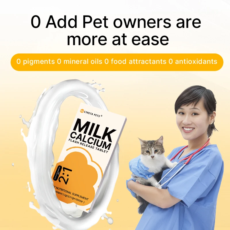 Pet Health Products ODTS  Milk Calcium Flash Release Tablets Oral Tablets Enhance High Quality Calcium Sources