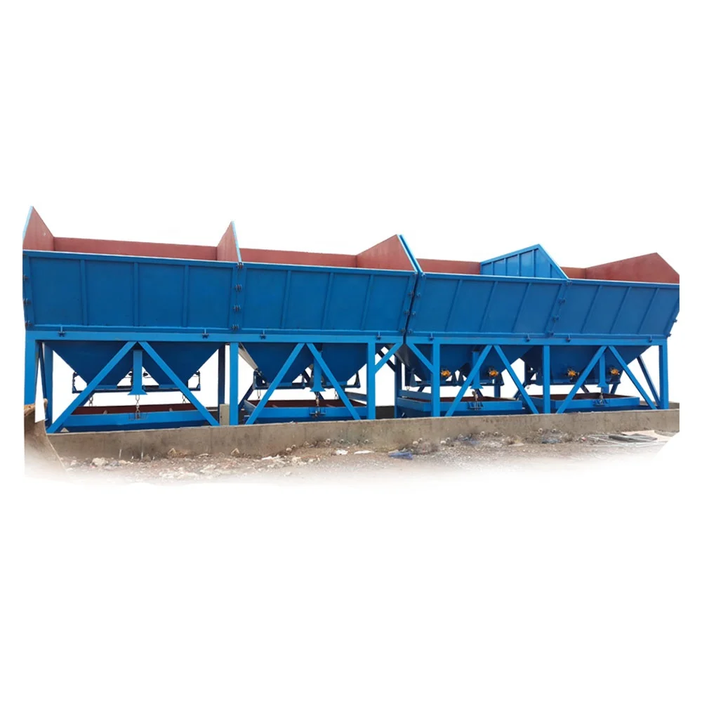 Concrete Batching Machine PLD1600 , Aggregate Bins , Aggregate Batching System