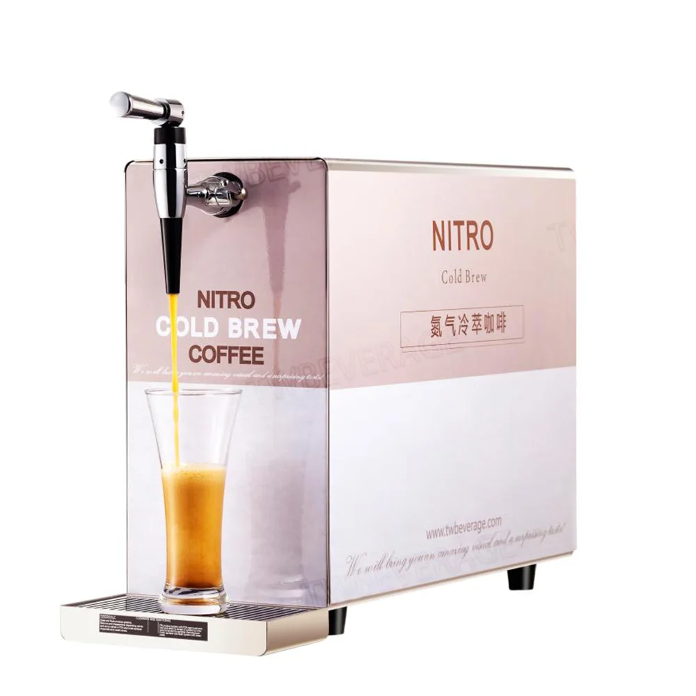 Commercial cold brew nitro coffee dispenser machine widely used in cafe