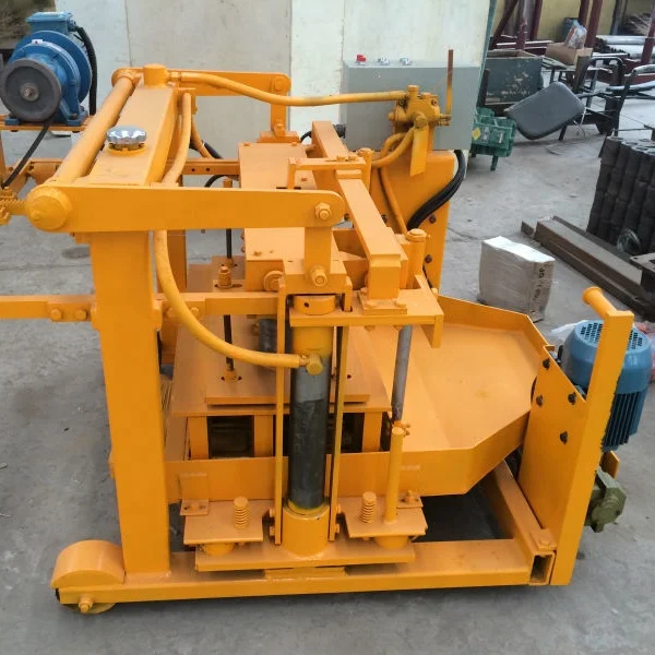 QT40-3A mobile egg laying paving fly ash concrete cement moulding manual hollow block Making Machine price