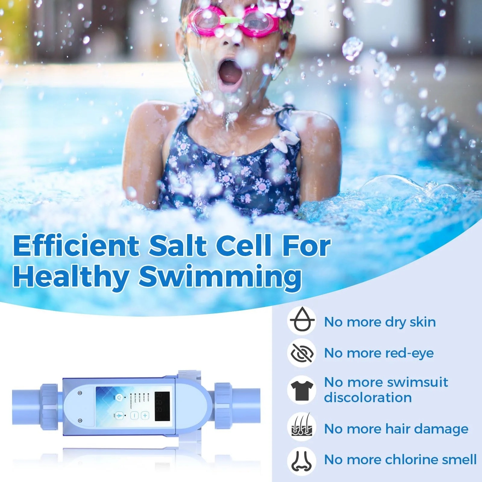 kornonssi 20-50g APP WiFi Function salt chlorinator For Swimming Poolsalt Chlorine Machine salt Water Chlorinatorsalt chlorinato