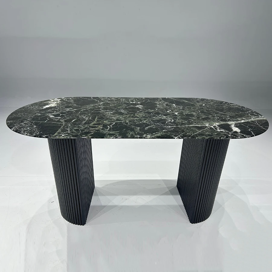 ONE MOQ Custom Marble Coffee Table Living Room Verde Green Center Tea Coffee Table Natural Stone Coffee Table For Home