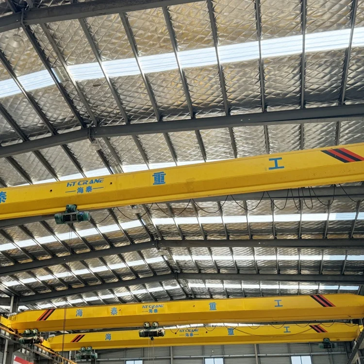 Single Girder 10t/20 Ton Electric Wire Rope Hoist Overhead Bridge Crane with Travelling Hoist