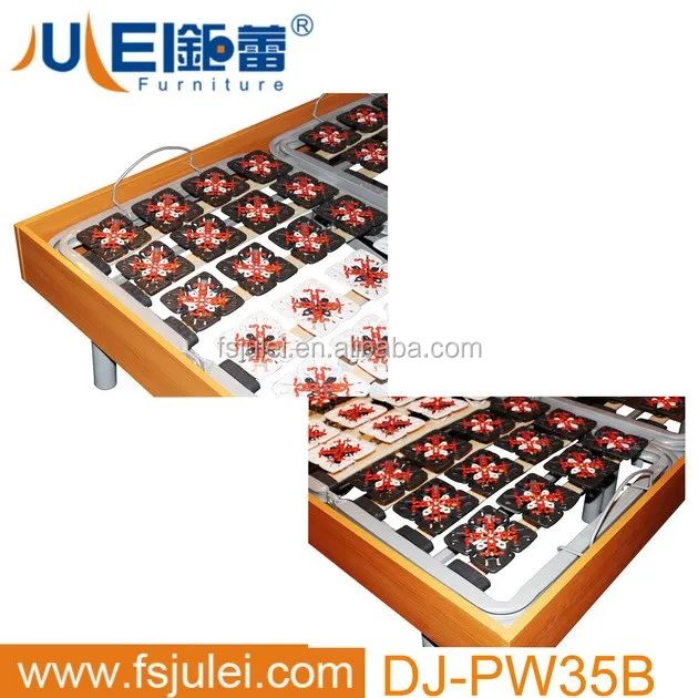 Modern bedroom furniture European hot selling motor adjustable bed wireless remote control foldable frame