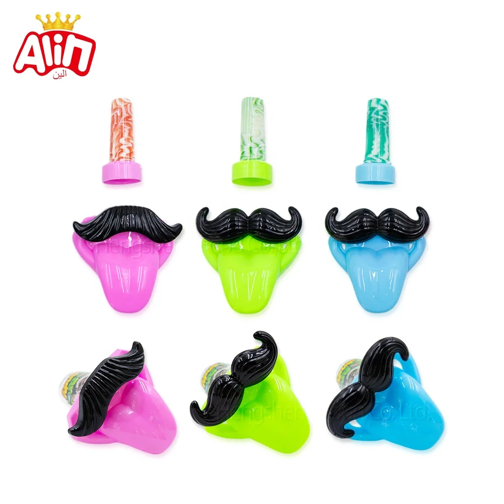 Hot Seller Candy Toy for Kids Children Toys with Sweets Bottled Beard Toy Pacifier Fruit Hard Candy