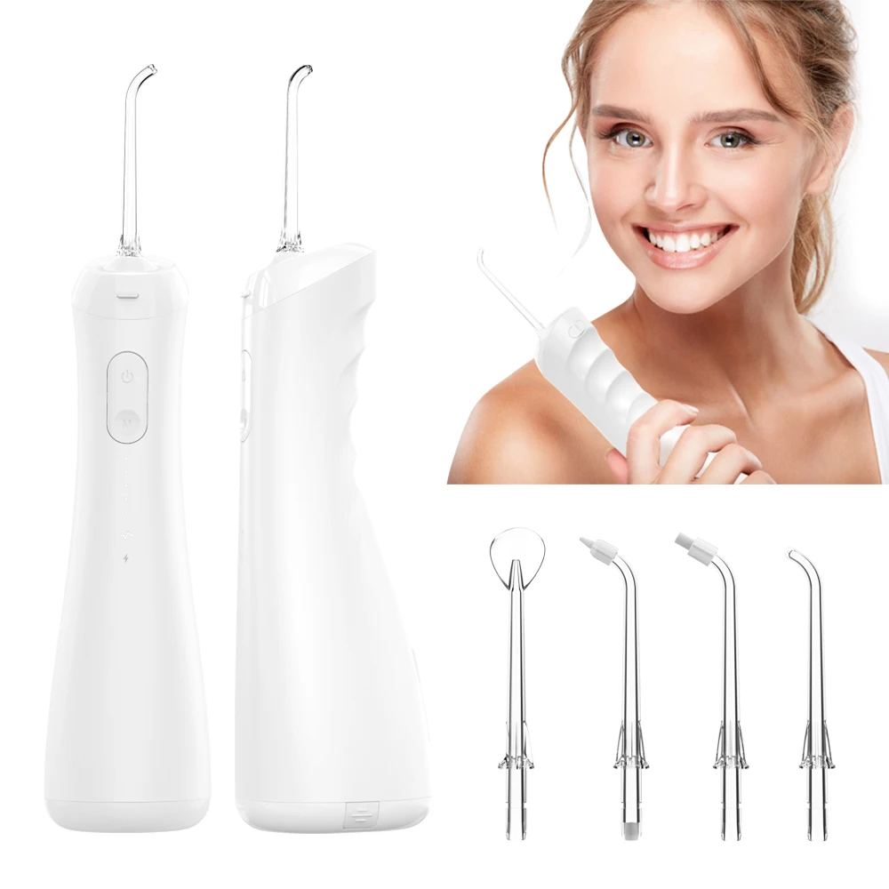 Dental tooth cleaner usb wireless oral irrigation 6 cleaning modes water flosser