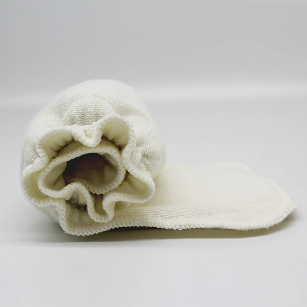 Goodbum washable 5 layers elastic bamboo fiber insert reusable 35 * 13.5cm Strong absorption bamboo Terry cloth diaper insert