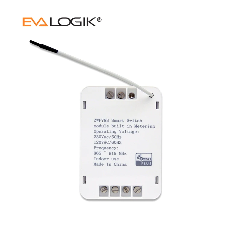 Zwave Plus Two Gang Micro Switch ON OFF Contact Fixture Module 5A 2000W CE FCC Smart Hidden Switch Wireless Remote Control