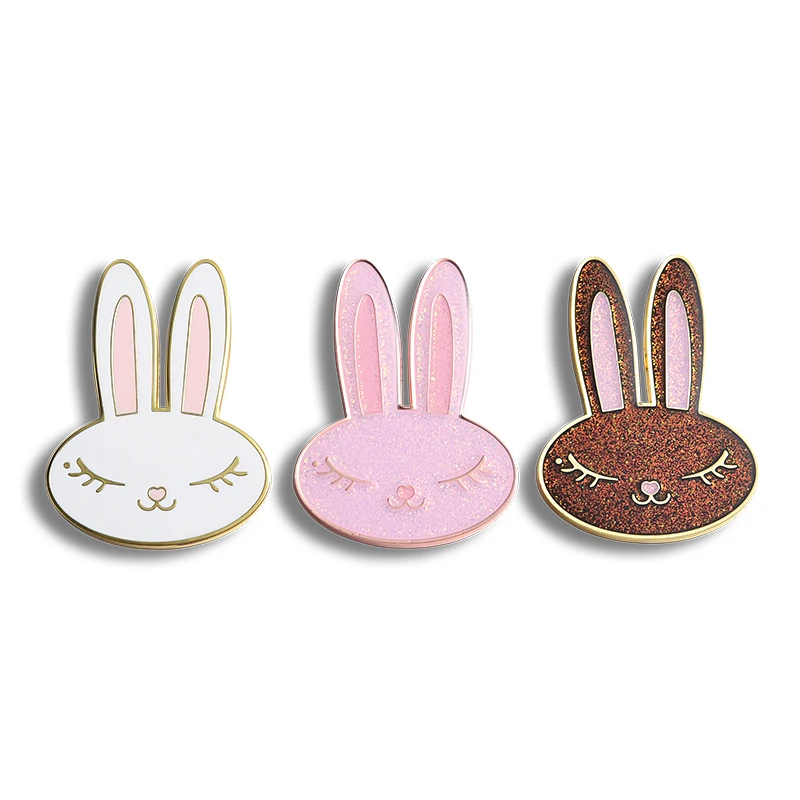 Promotional Items Cute Cartoon Rabbit Animal Soft Enamel Metal Kids Fridge Magnets