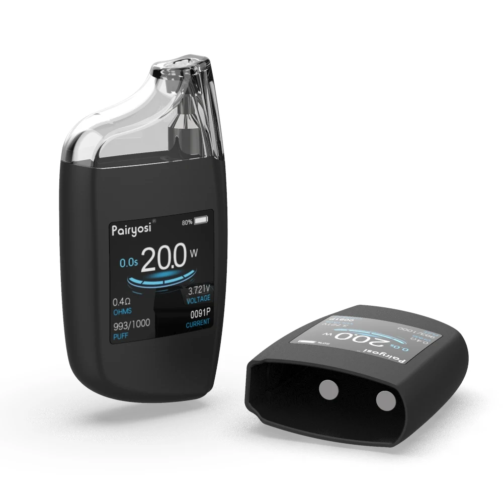 HD LED screen vape unique design e-cigs more puffs vape pod mod