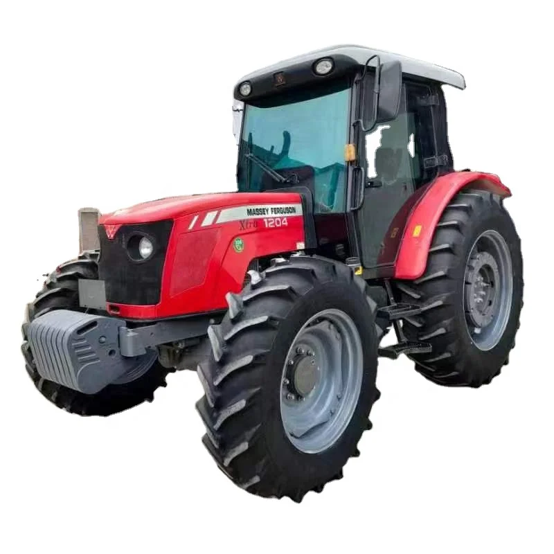 Massey Ferguson Xtra mf tractor used 385  MF1204, 120hp 4x4wd strong tractors with farming equipment