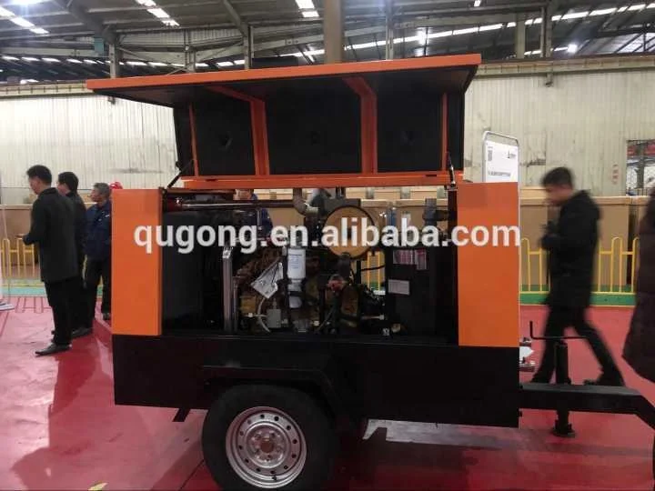 KSCY-330/8 KAISHAN low price diesel portable screw air compressor for hot sale