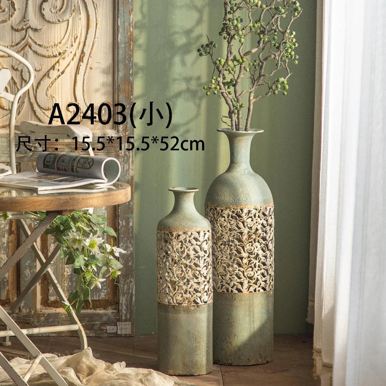 New Design European Style Home Decor Vase Retro Household Vase