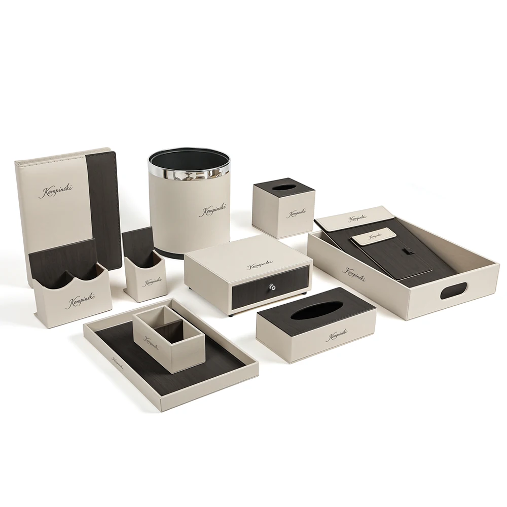 High quality PU leather pallet meeting menu clip luxury hotel facilities