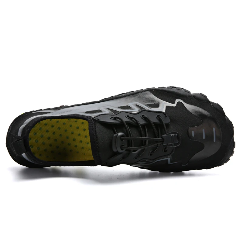 Men Water Shoes Quick Dry Aqua Shoes Lace Up Outdoor Sneakers Hiking Shoes