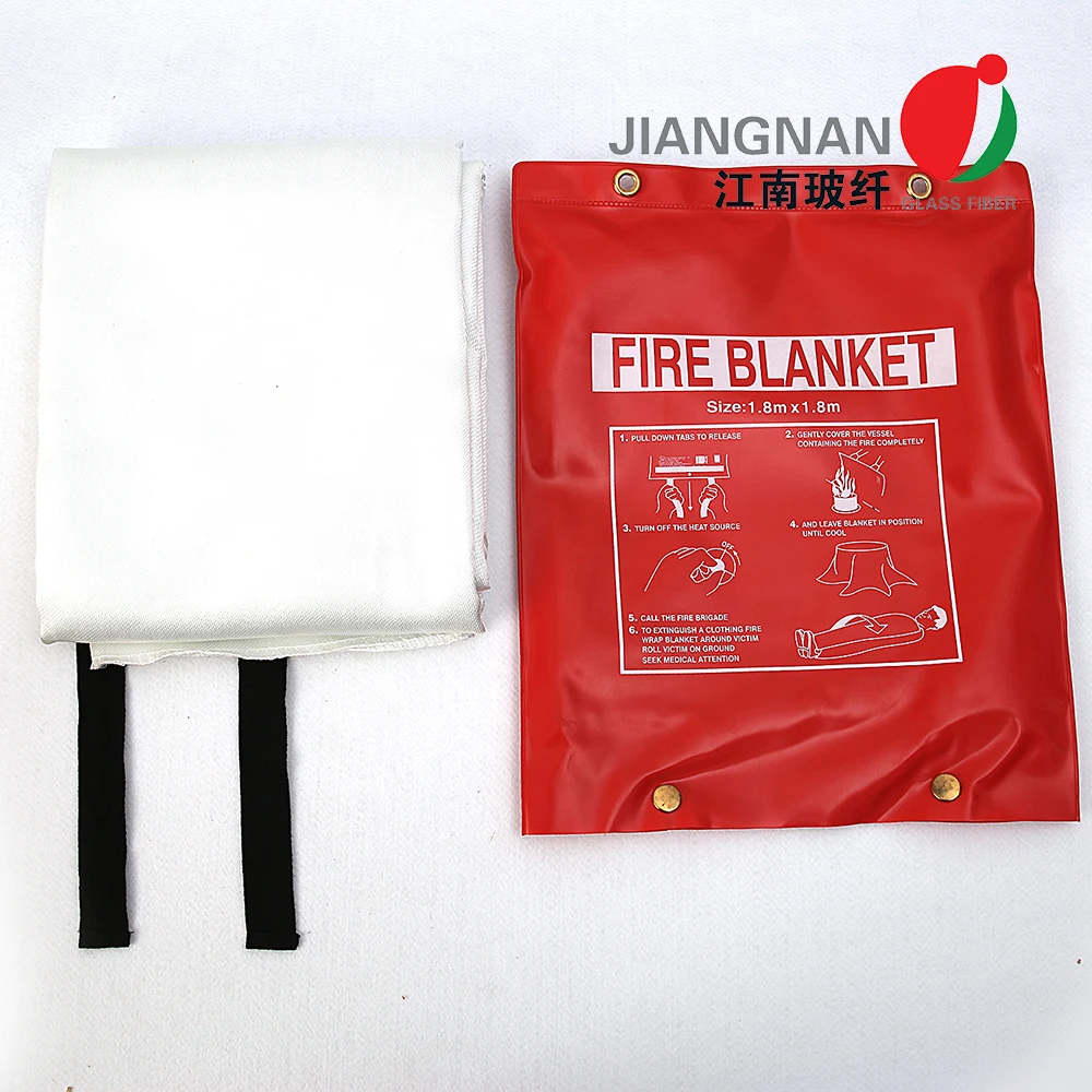 Emergency Heat Insulation Fire Fighting Blanket 1.2mx1.2m Fiberglass Fire Blanket