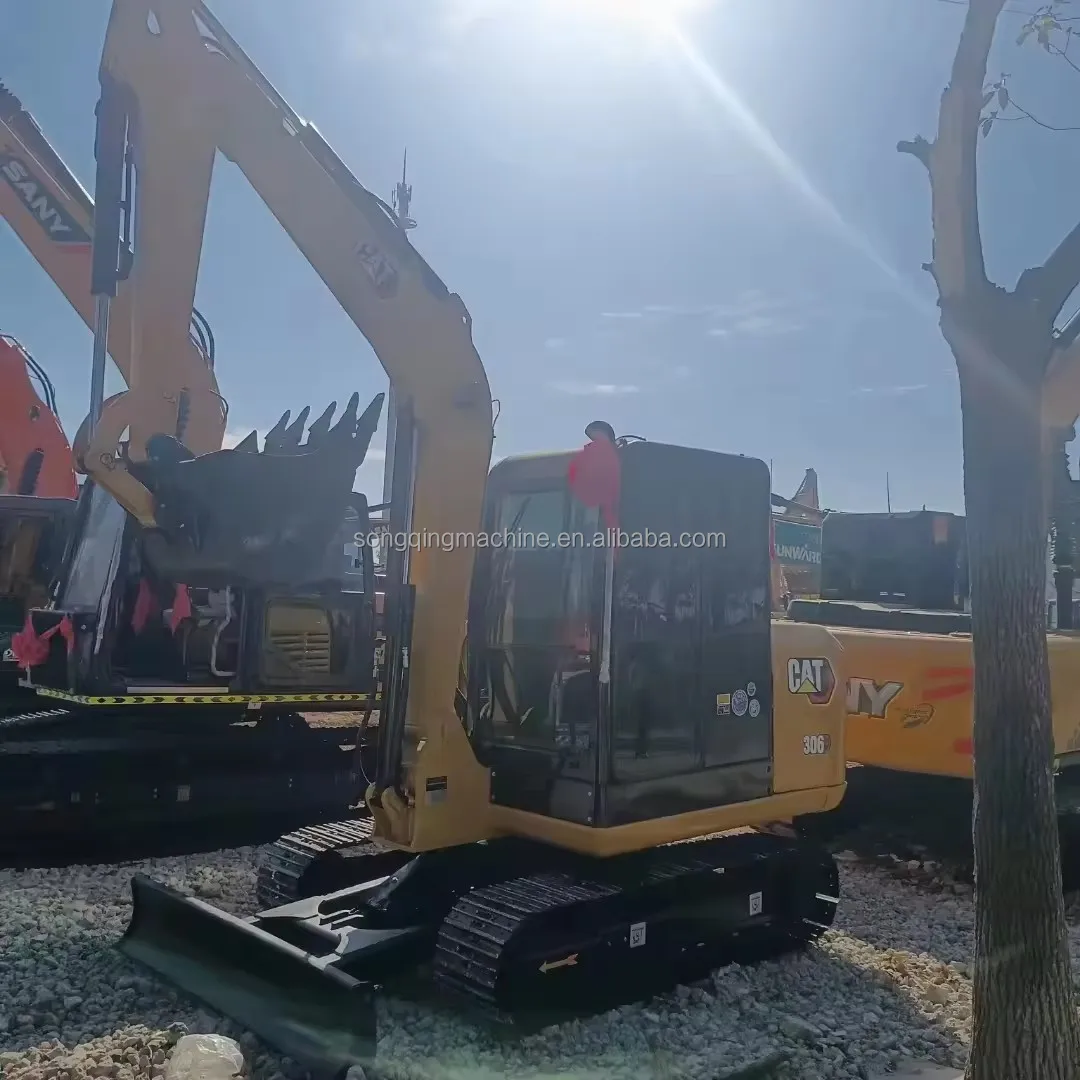 Экскаватор Caterpillar CAT306 6-тонный популярная модель мини-инженерная техника хорошее состояние