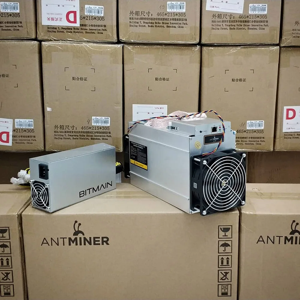  Antminer L3+ L3 + 504mh/s Bitmain With Power