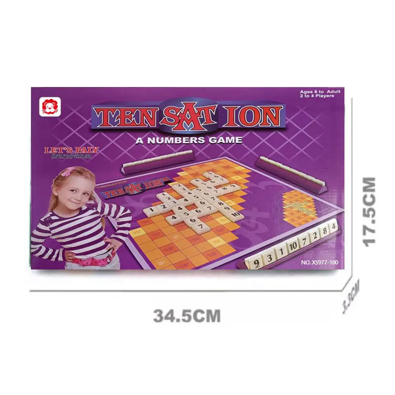 Wholesale kids learning educational interactive toys scrabble board game for 6+ kids